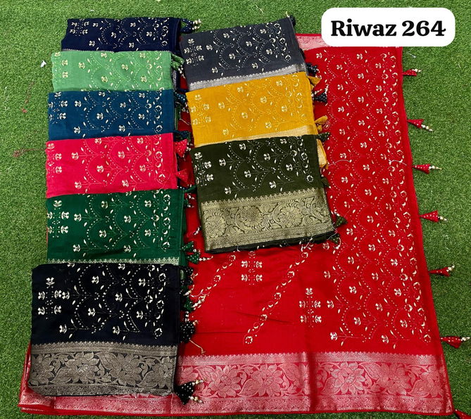 Riwaz 264 By Kalpatru Exclusive Work Cotton Designer Saree Suppliers In India